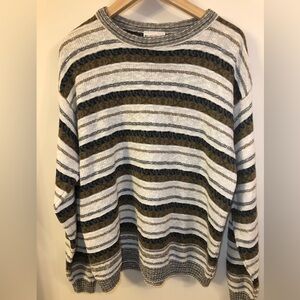 Vintage Porto Bello Oversized Cozy Striped Sweater